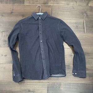 RW&CO. Dark Gray Casual Button-Down Shirt